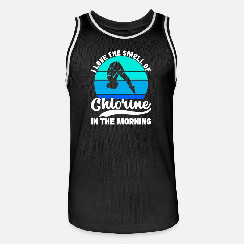 Kunstspringen Turmspringer Sprungbrett - Männer Basketball-Trikot - Schwarz/Weiß