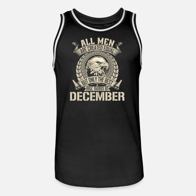 Dezember Eagle Unity Design - Männer Basketball-Trikot - Schwarz/Weiß