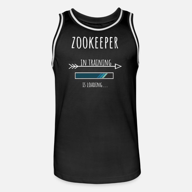 Zookeeper Gift Profession Training Zookeeper - Men's Basketball Jersey - black/white