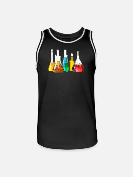 Bunte Laborgläser Kollektion - Männer Basketball-Trikot - Schwarz/Weiß