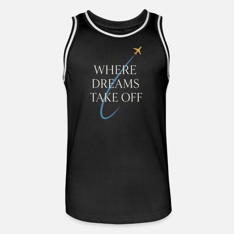 Fluglehrer Cfi Pilot Luftfahrtlehrer - Männer Basketball-Trikot - Schwarz/Weiß