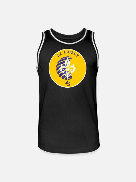 Fleur de Lys Loiret 45 - Men's Basketball Jersey - black/white