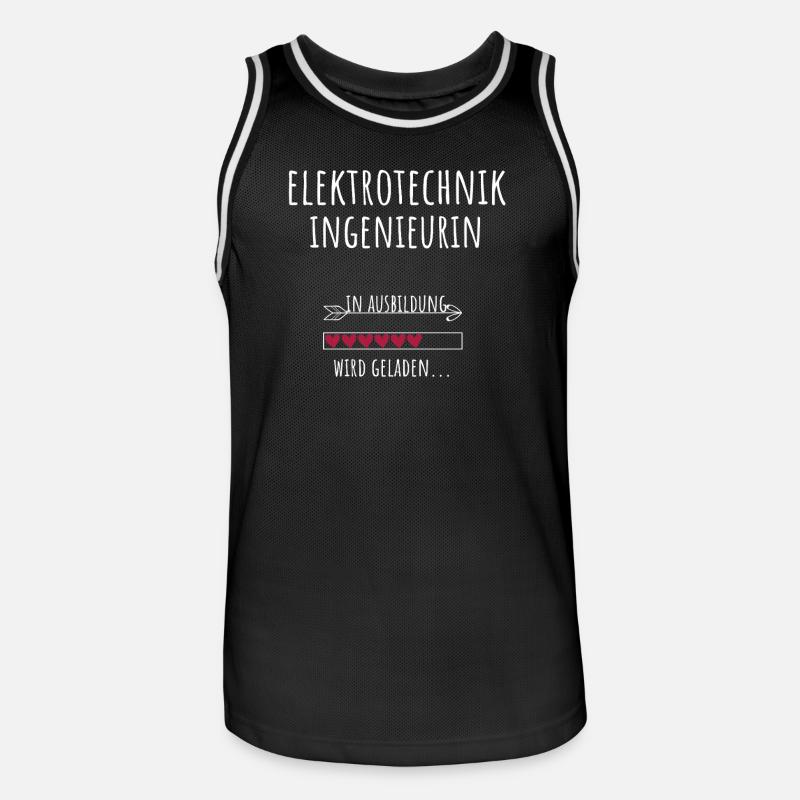 Electrical Engineer Study Gift - Men's Basketball Jersey - black/white
