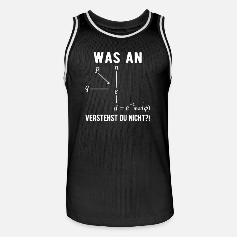 Informatiker Programmierer Computer Nerd Spruch - Männer Basketball-Trikot - Schwarz/Weiß