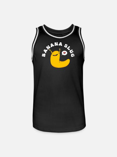 escargot banane - Maillot de basket Homme - noir/blanc