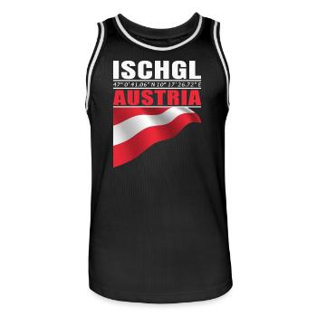 Ischgl - Maillot de basket Homme - noir/blanc - Devant - AI Model Male 185 dark (185cm)