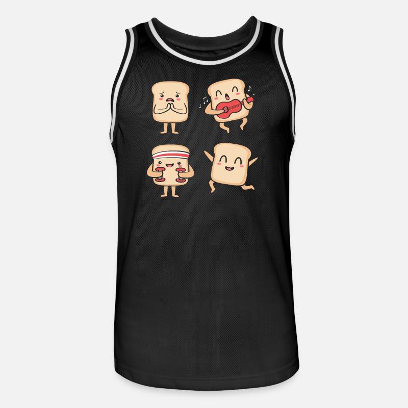 Baker Baker Baking - Maillot de basket Homme - noir/blanc