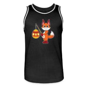 Fox Easter Fishing - Men's Basketball Jersey - black/white - Front - AI Model Male 185 dark (185cm)