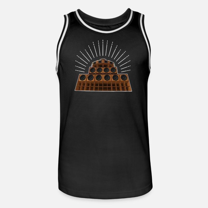 Système de sonorisation - Maillot de basket Homme - noir/blanc