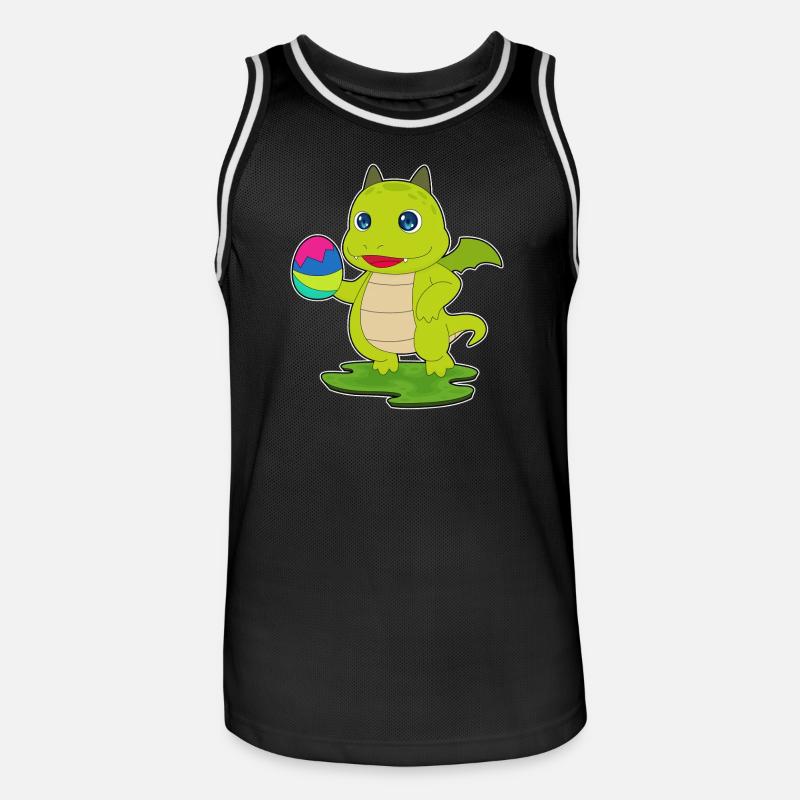 Dragon Easter Easter Egg - Men's Basketball Jersey - black/white