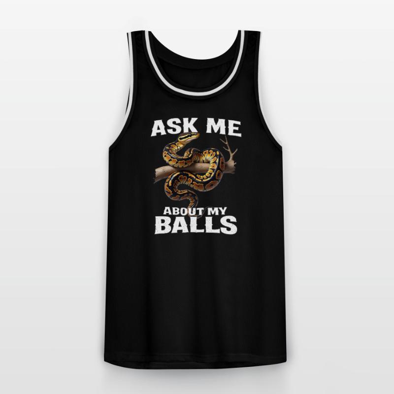 Python roi Serpents Amateurs de terrarium Python Maillot de basket Homme