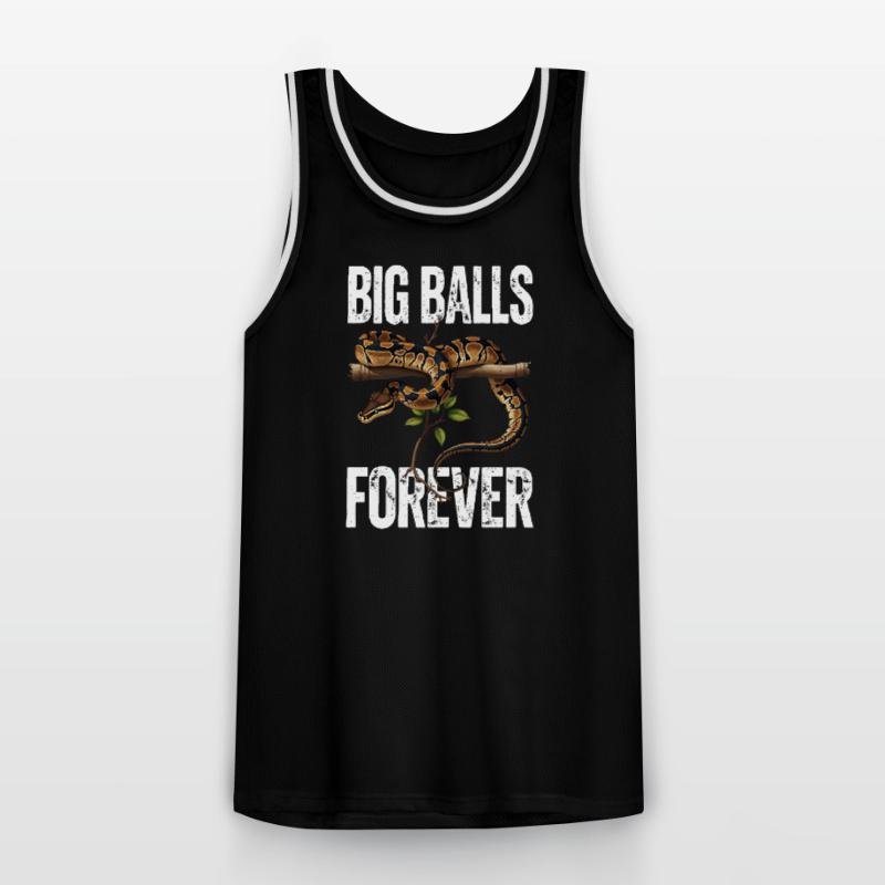 Königspython Schlangen Liebhaber Terrarium Python Männer Basketball-Trikot
