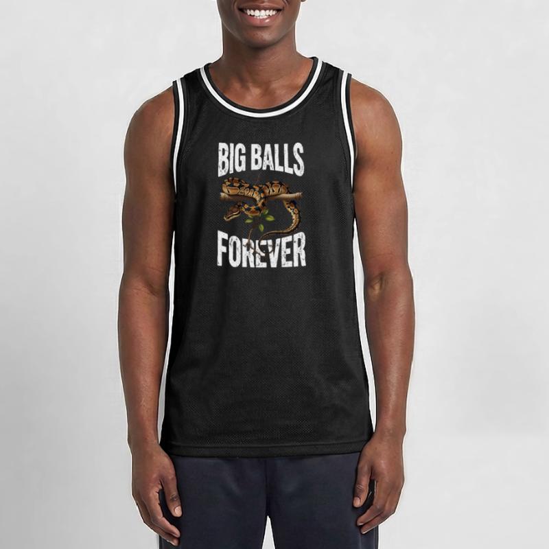 Königspython Schlangen Liebhaber Terrarium Python Männer Basketball-Trikot