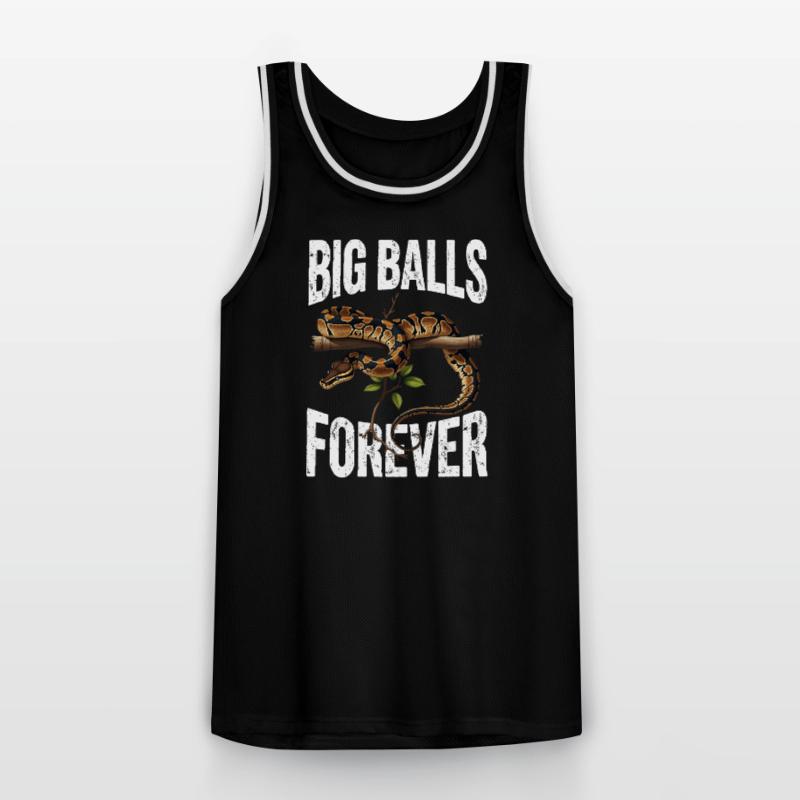 Königspython Schlangen Liebhaber Terrarium Python Männer Basketball-Trikot