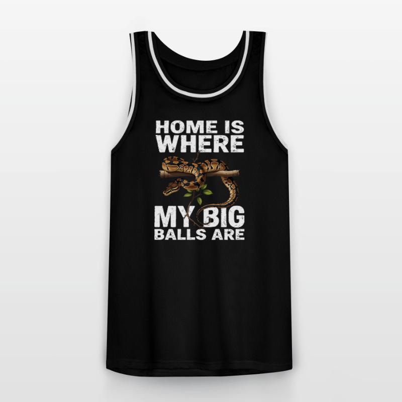 King Python Snakes Lover Terrarium Python Men's Basketball Jersey
