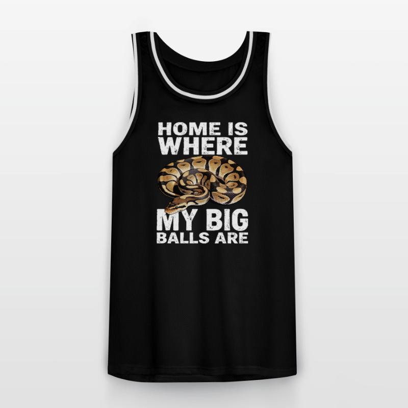 King Python Snakes Lover Terrarium Python Men's Basketball Jersey