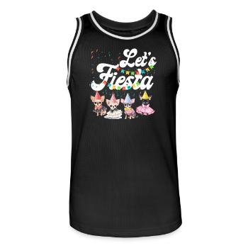 Chihuahua Chihuahueño Let’s Fiesta - Maillot de basket Homme - noir/blanc - Devant - AI Model Male 185 dark (185cm)