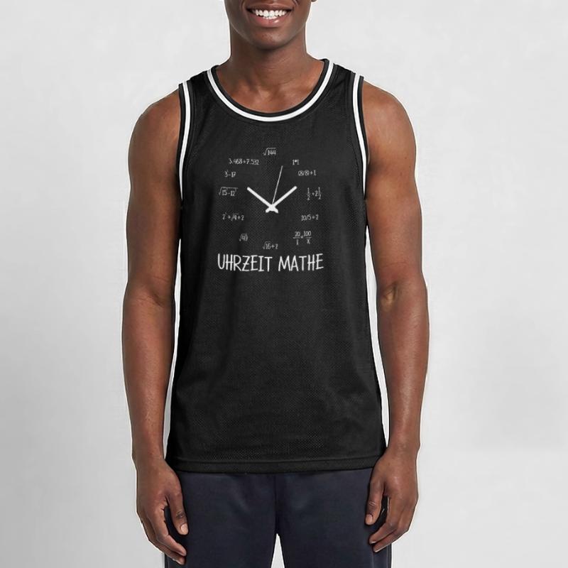Temps maths math élève enseignant de maths Maillot de basket Homme