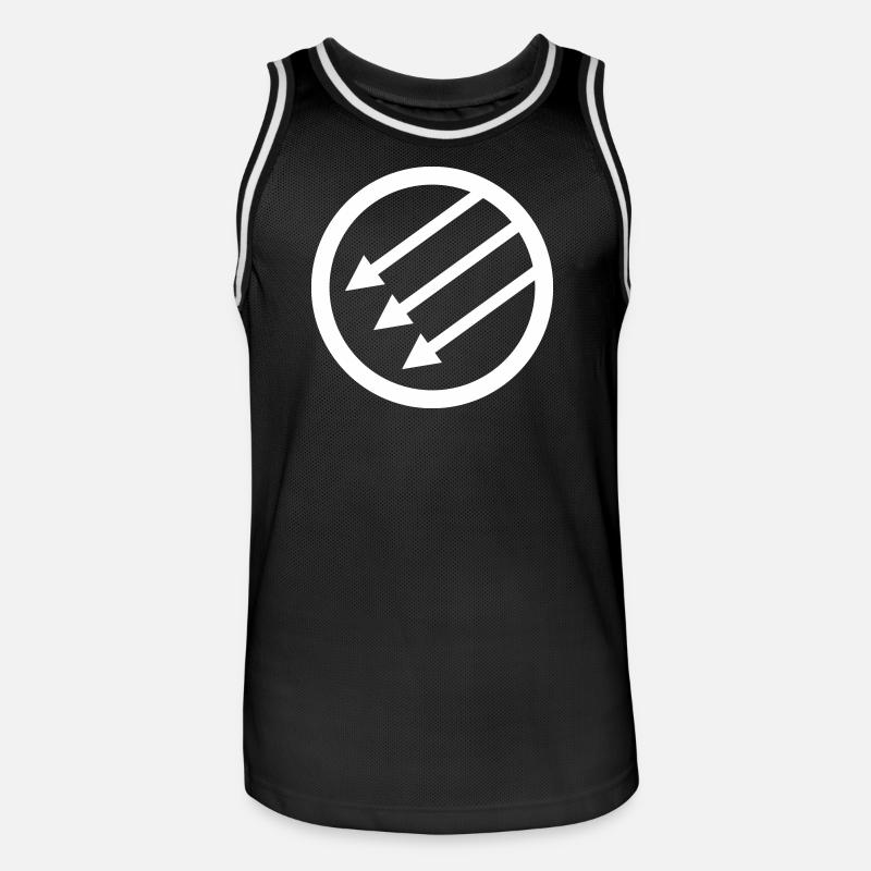 Iron Front / Eiserne Front / Järnfronten - Men's Basketball Jersey - black/white
