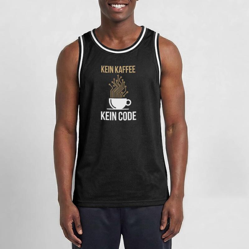 No Coffee No Code Programmer Computer Scientist Men's Basketball Jersey