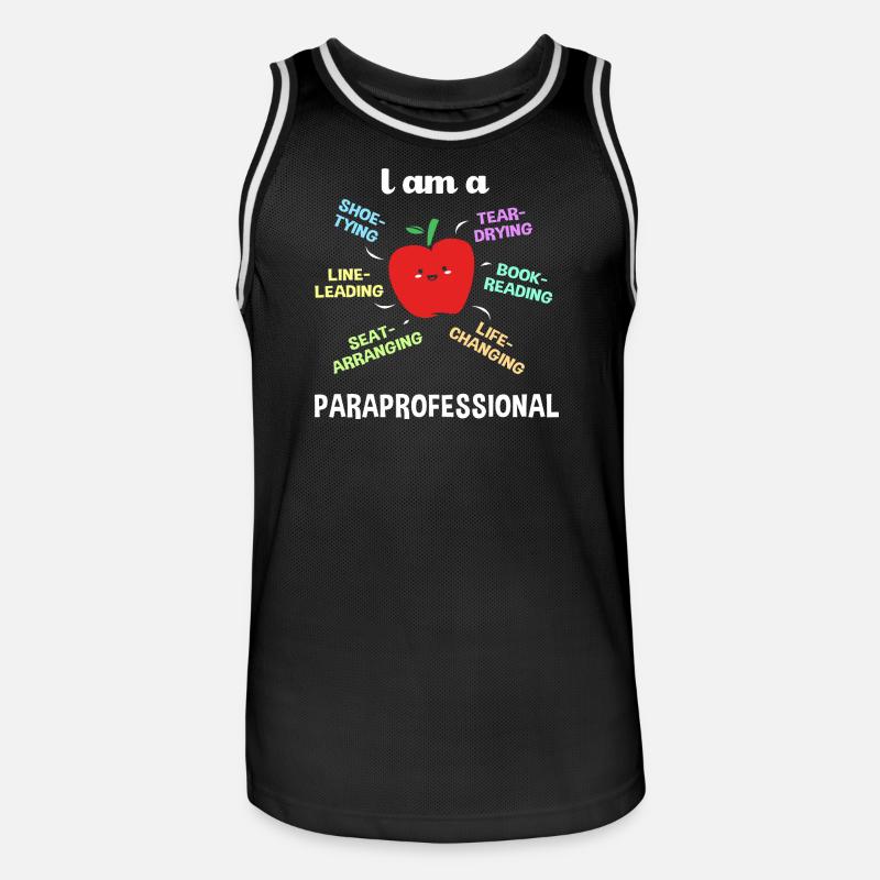 Lehrerassistent Paraprofessional Paraeducator - Männer Basketball-Trikot - Schwarz/Weiß