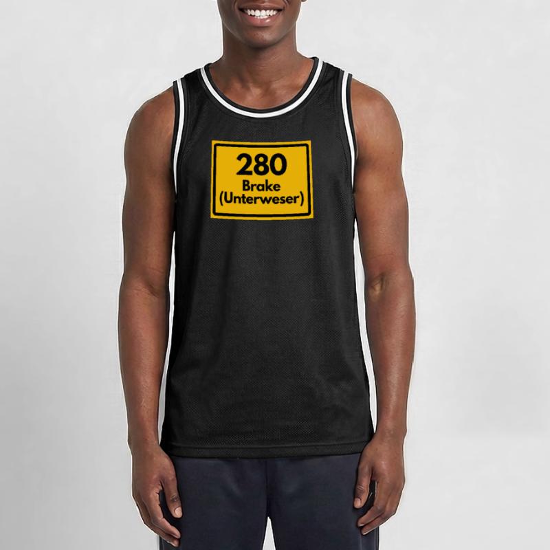 OLD POSTCODE ZIP CODE RETRO 2880 BRAKE UNTERWESER! Men's Basketball Jersey