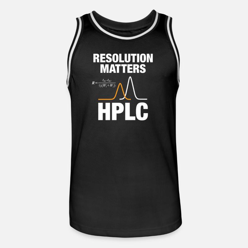 HPLC Peak Resolution Performance Chromatography - Männer Basketball-Trikot - Schwarz/Weiß