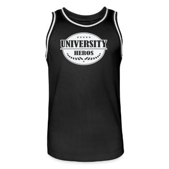 Insigne Unihelden - Maillot de basket Homme - noir/blanc - Devant - AI Model Male 185 dark (185cm)