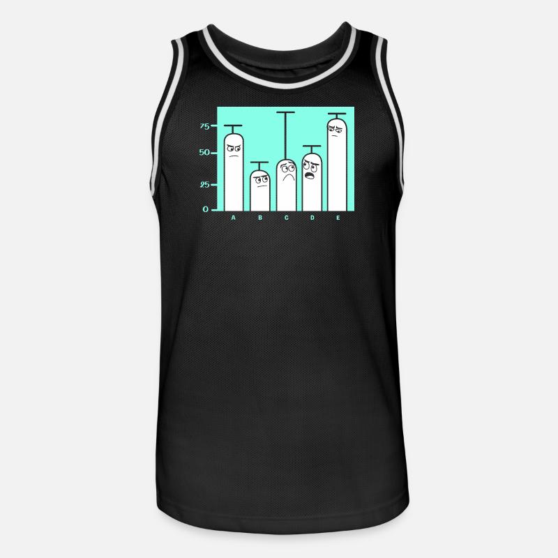 Programmierer Coder GPT - Männer Basketball-Trikot - Schwarz/Weiß