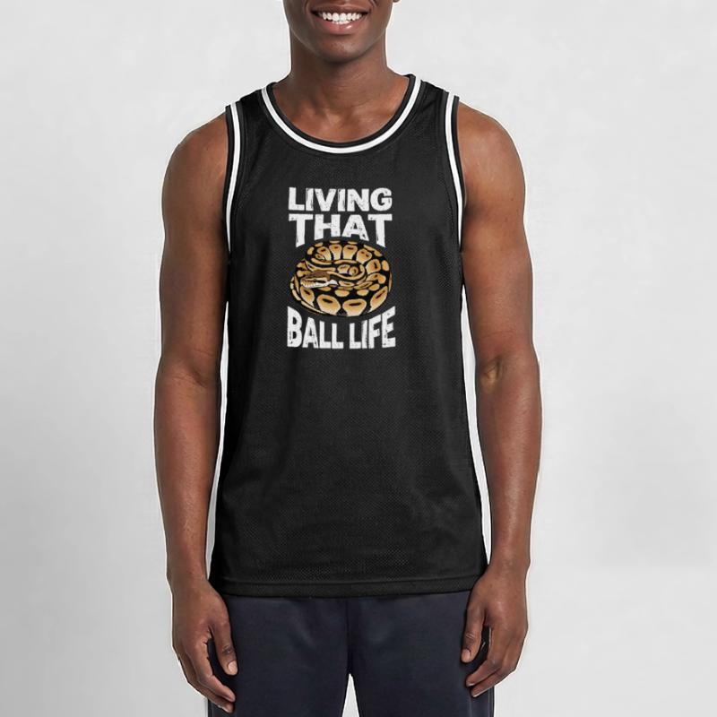 Python roi Serpents Amateurs de terrarium Python Maillot de basket Homme