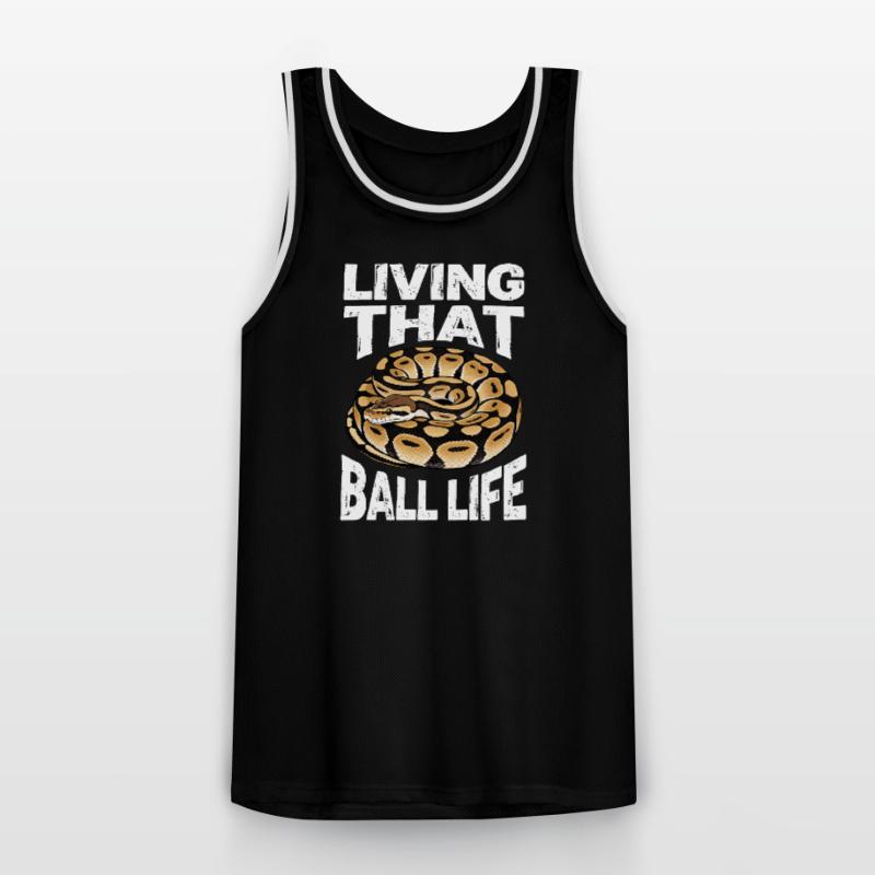 Python roi Serpents Amateurs de terrarium Python Maillot de basket Homme