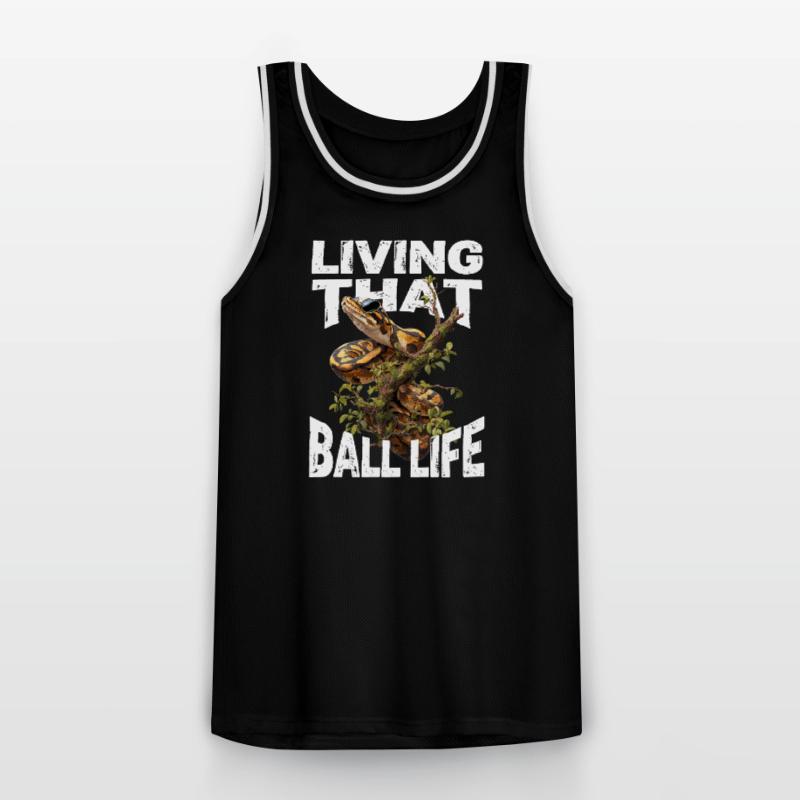 Königspython Schlangen Liebhaber Terrarium Python Männer Basketball-Trikot