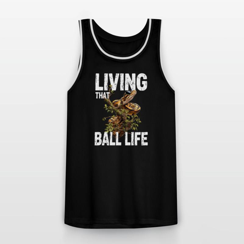 Python roi Serpents Amateurs de terrarium Python Maillot de basket Homme