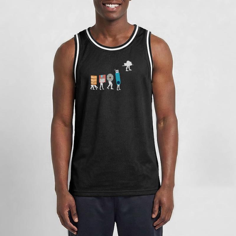 Cloud Computing Funny Programmer Data AI Software Men's Basketball Jersey