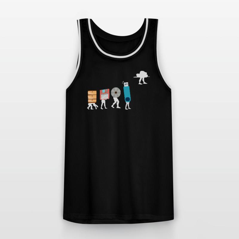 Cloud-Computing-Lustige Programmierer-Daten-KI-Software Männer Basketball-Trikot