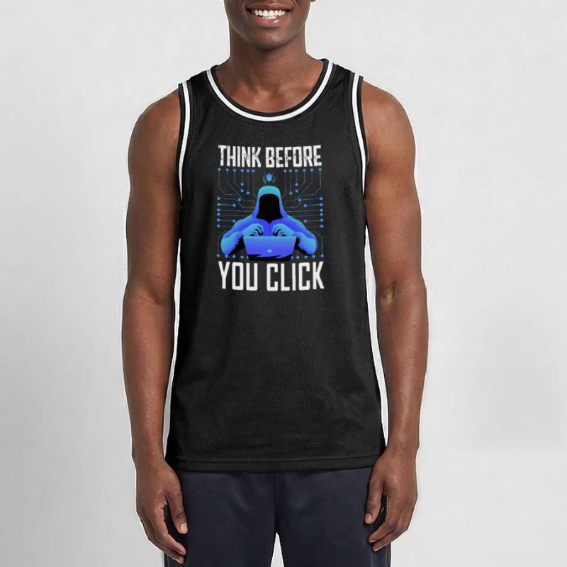 Hacker Hacker Programmeur Cybersécurité Linux Maillot de basket Homme