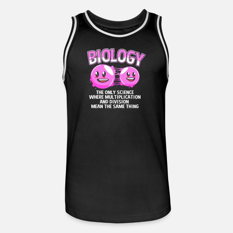 Formule structurale de la molécule - Maillot de basket Homme - noir/blanc