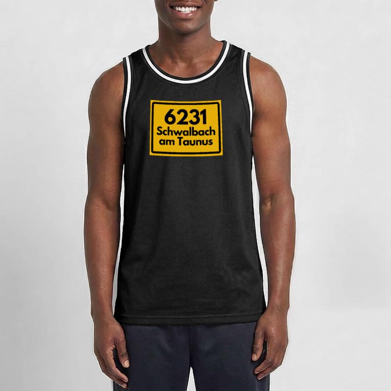 OLD POSTCODE ZIP CODE 6231 SCHWALBACH AM TAUNUS Men's Basketball Jersey