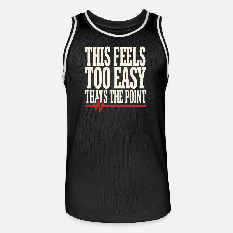 Zone 2 Training Herzfrequenztraining Einfaches - Männer Basketball-Trikot - Schwarz/Weiß