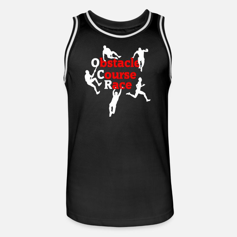 OCR Chaos – Conception d’actions d’obstacles - Maillot de basket Homme - noir/blanc