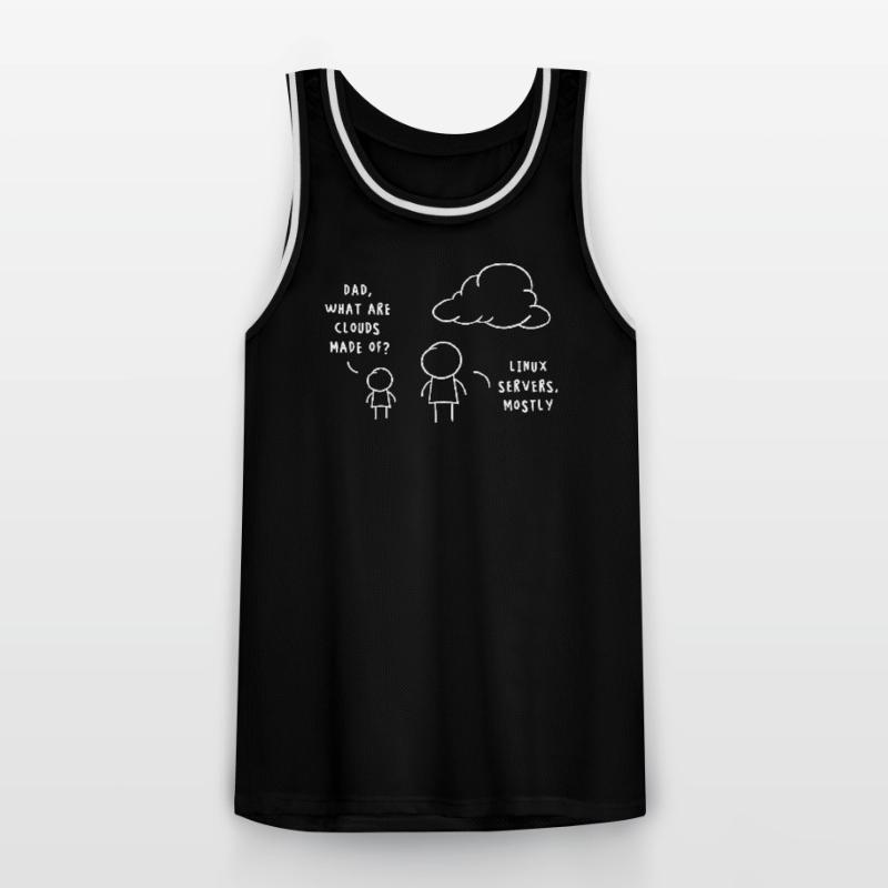 Linux Server Cloud Computing : Drôle de remarque Maillot de basket Homme