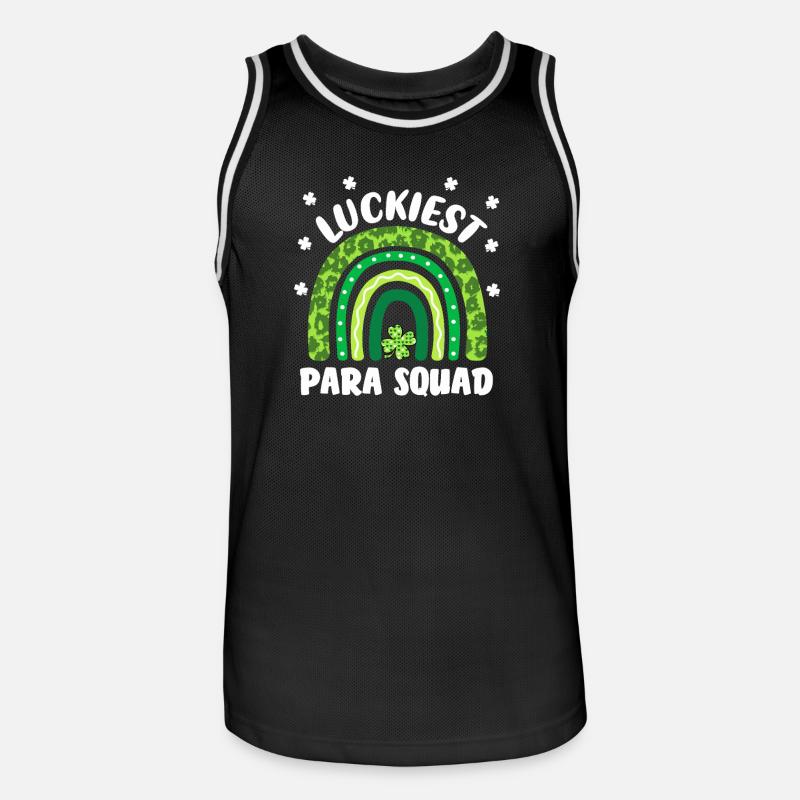 Luckiest Para Squad - Men's Basketball Jersey - black/white