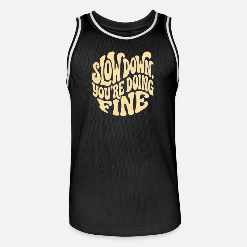 Relaxe - Männer Basketball-Trikot - Schwarz/Weiß