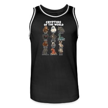  Cryptids Of The World Niedliches - Männer Basketball-Trikot - Schwarz/Weiß - Vorne - AI Model Male 185 dark (185cm)