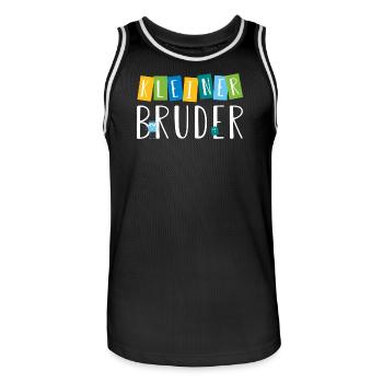 kleiner Bruder - süße Monster - Männer Basketball-Trikot - Schwarz/Weiß - Vorne - AI Model Male 185 dark (185cm)