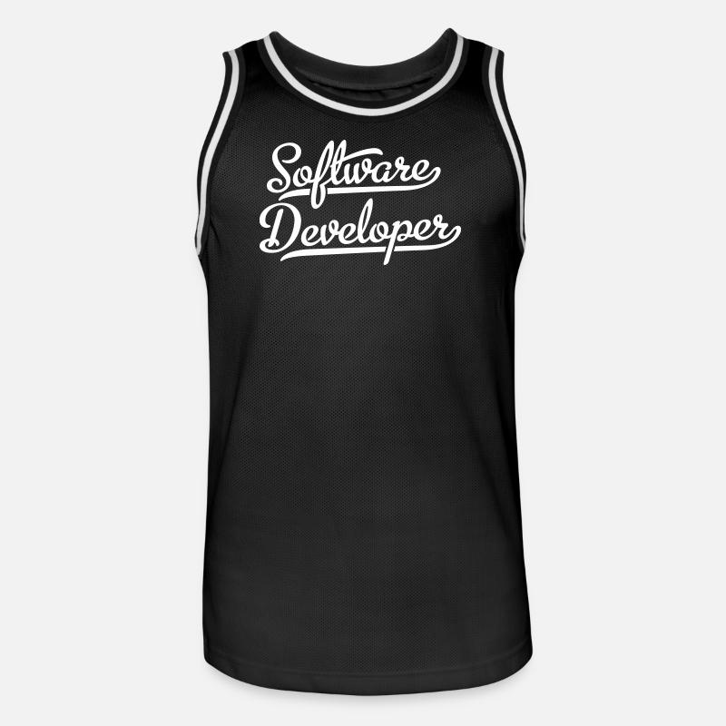 Software Developer - Men's Basketball Jersey - black/white