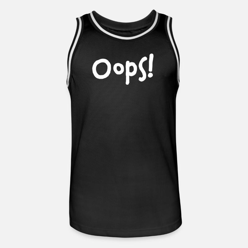 Oops! – I did it again... - Männer Basketball-Trikot - Schwarz/Weiß
