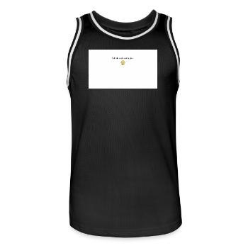 Bake the World a Better Cupcake - Men's Basketball Jersey - black/white - Front - AI Model Male 185 dark (185cm)