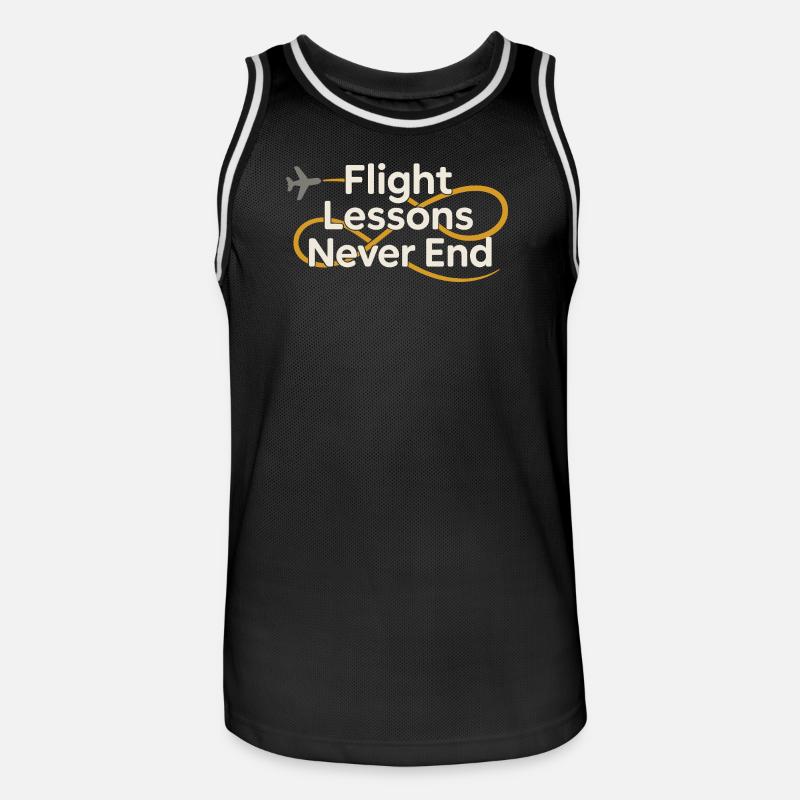 Fluglehrer Cfi Pilot Luftfahrtlehrer - Männer Basketball-Trikot - Schwarz/Weiß