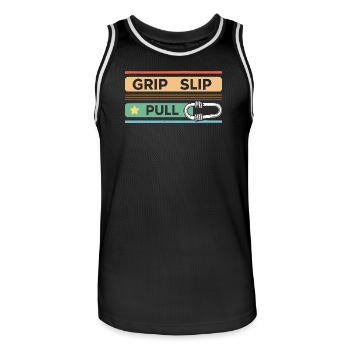 Grip Slip Pull - Maillot de basket Homme - noir/blanc - Devant - AI Model Male 185 dark (185cm)
